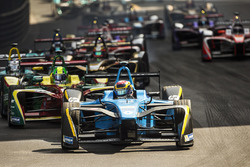 Sébastien Buemi, Renault e.Dams leads Lucas Di Grassi, ABT Schaeffler Audi Sport