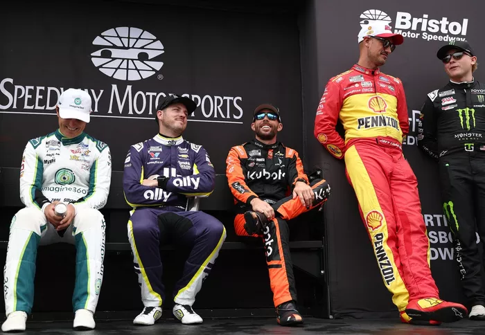 Zane Smith, Front Row Motorsports, Ross Chastain, Trackhouse Racing, Joey Logano, Team Penske, Ty Gibbs, Joe Gibbs Racing