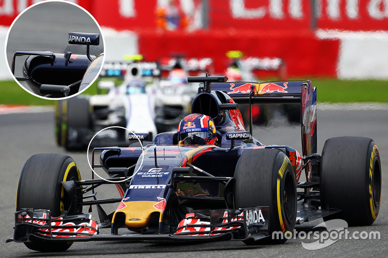 Carlos Sainz Jr., Scuderia Toro Rosso STR11 sidepods detail