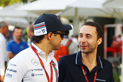 Felipe Massa, Williams with Nicolas Todt, Driver Manager