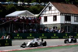 Felipe Massa, Williams FW38 Mercedes, leads Sergio Perez, Force India VJM09 Mercedes