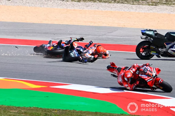 Accidente de Marc Márquez, Repsol Honda Team, Miguel Oliveira, RNF MotoGP Racing