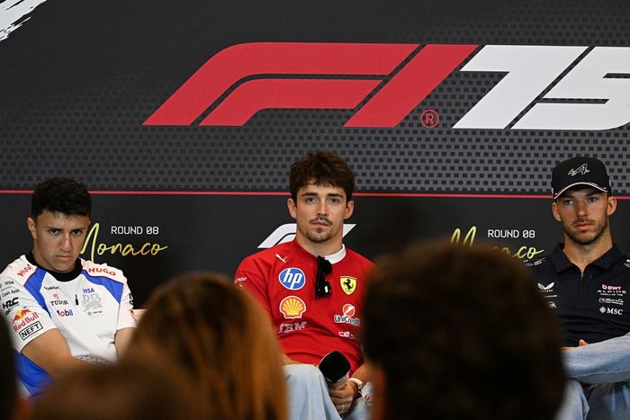 Charles Leclerc, Ferrari, Pierre Gasly, Alpine, Isack Hadjar, Racing Bulls