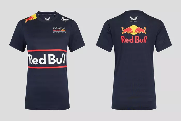 RedBullティシャツ バレーボール サッカー レッドブル 国体 バイクウェア レッドブルの2025年チームウェアが発表。ブランドロゴを前面に押し出し