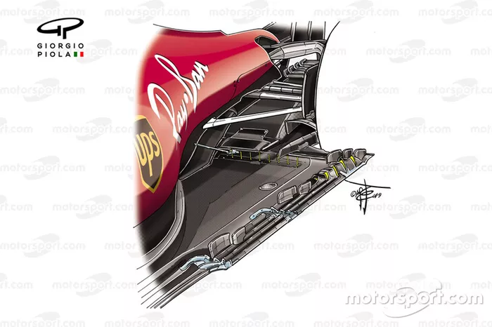 Ferrari SF90, floor sensor detail