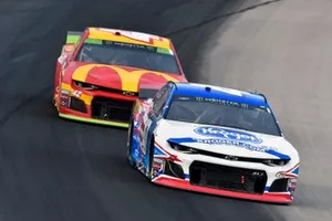 Ryan Preece, JTG Daugherty Racing, Chevrolet Camaro Kroger and Kyle Larson, Chip Ganassi Racing, Chevrolet Camaro McDonald's