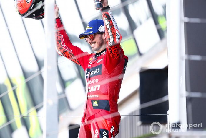 Podio: ganador Francesco Bagnaia, Ducati Team