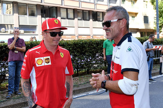 Kimi Raikkonen, Ferrari and Beat Zehnder, Sauber Manager
