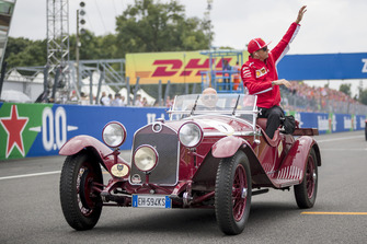 Kimi Raikkonen, Ferrari on drivers parade
