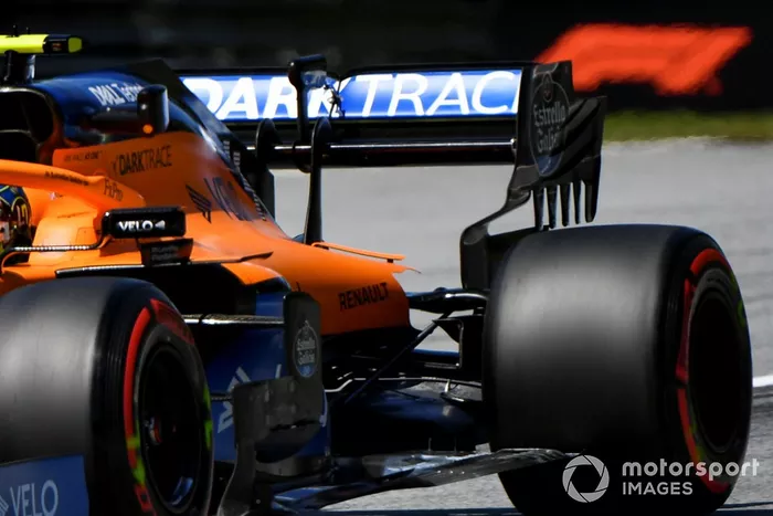 McLaren MCL35 engine cover detail
