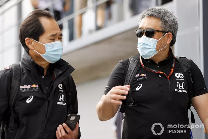 Masashi Yamamoto, General Manager, Honda Motorsport y Toyoharu Tanabe, director técnico de Honda F1