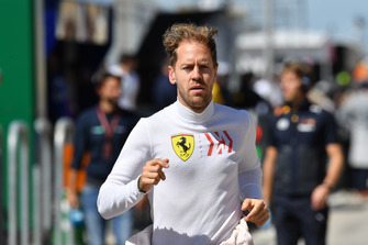 Sebastian Vettel, Ferrari, corre