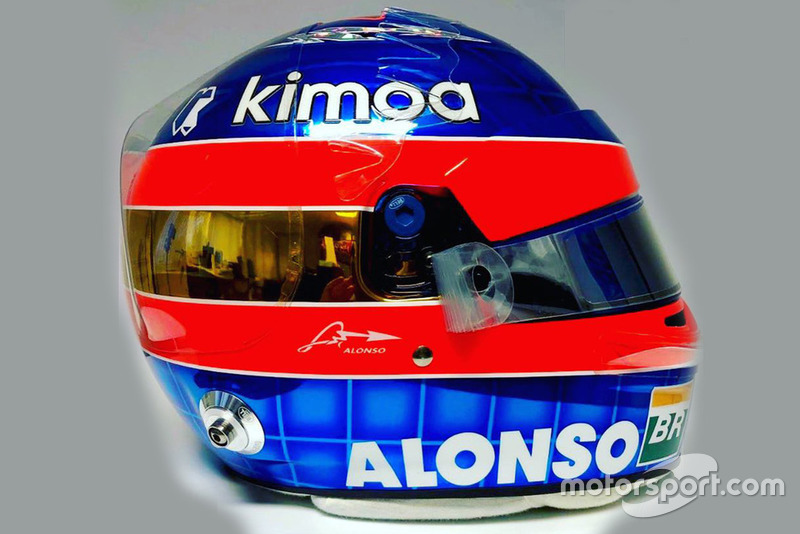 Helmet of Fernando Alonso, McLaren