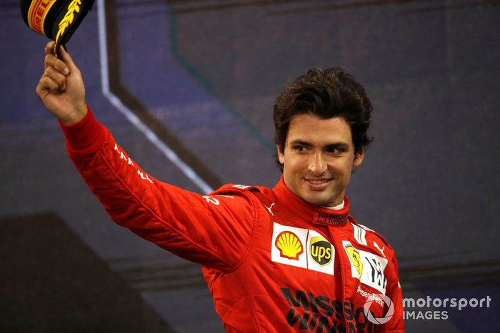 Podio: tercer lugar Carlos Sainz Jr., Ferrari