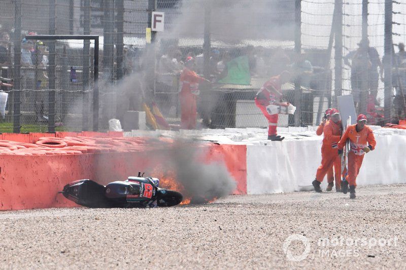 Accidente de Fabio Quartararo, Petronas Yamaha SRT 
