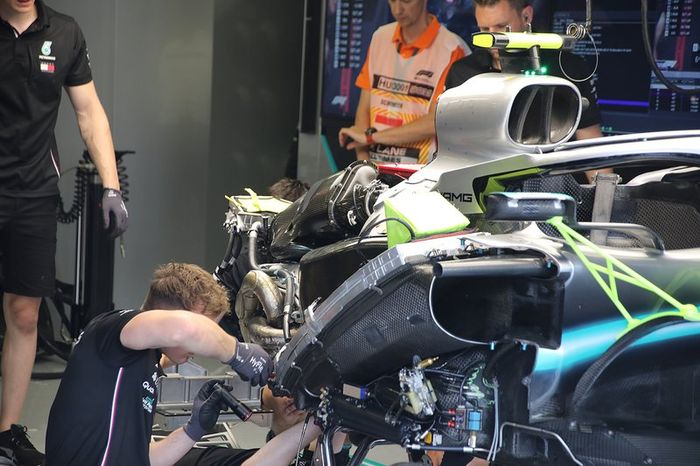 Motor del Mercedes AMG W10