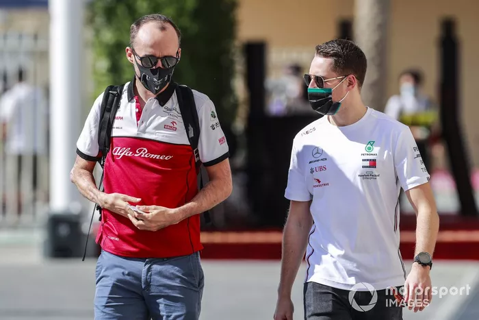Robert Kubica, piloto reserva de Alfa Romeo y Stoffel Vandoorne, de Mercedes-AMG F1