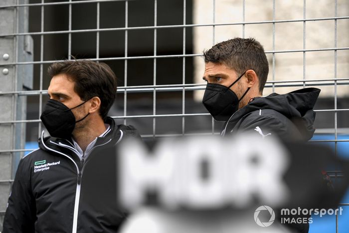 Jerome d'Ambrosio, subdirector de Venturi Racing, Edoardo Mortara, Venturi Racing