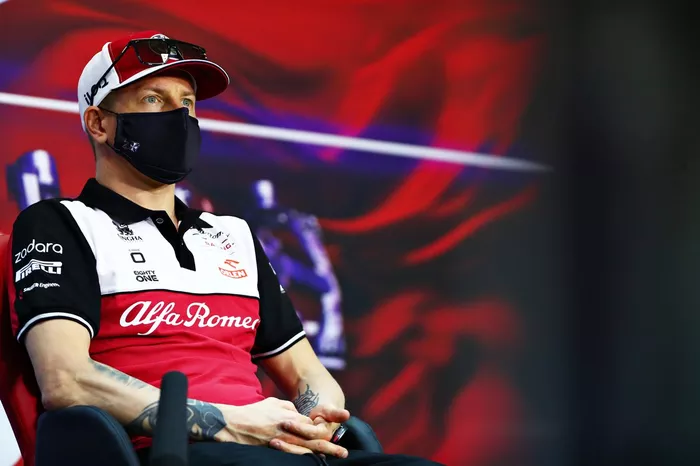 Kimi Raikkonen, Alfa Romeo Racing, en la conferencia de prensa