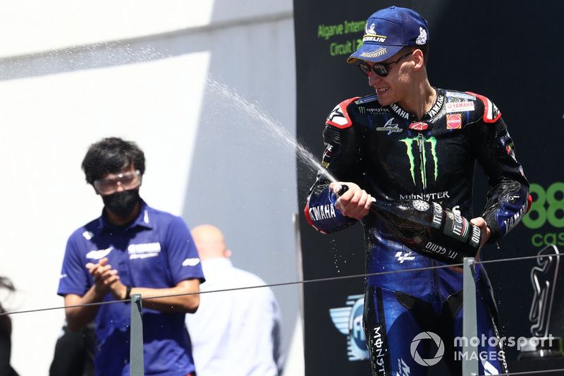 Il vincitore della gara Fabio Quartararo, Yamaha Factory Racing