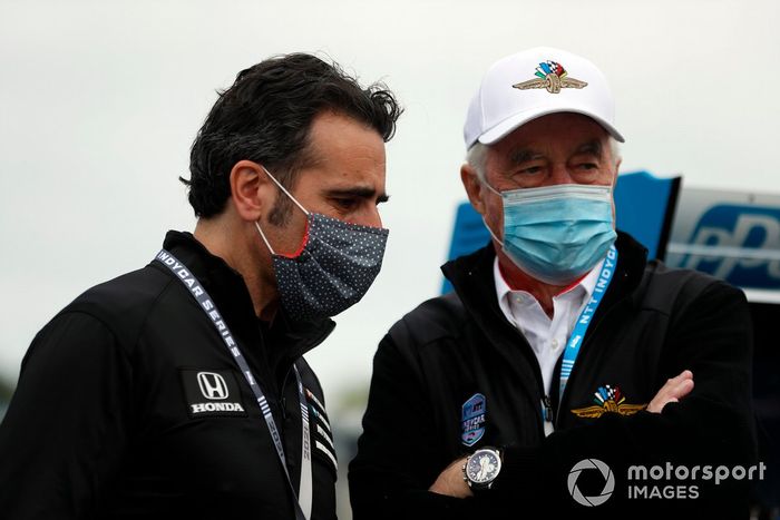 Dario Franchitti and Roger Penske 