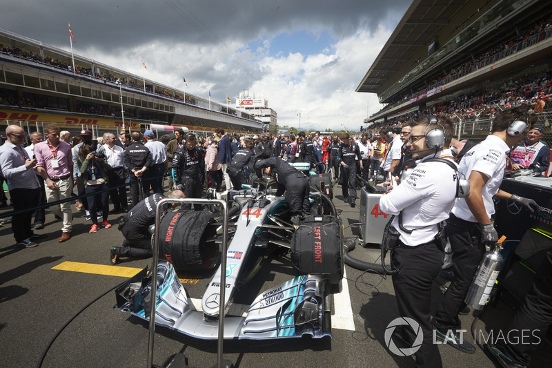 El coche de Lewis Hamilton, Mercedes AMG F1 W09