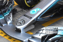Mercedes AMG F1 W09, dettaglio del naso