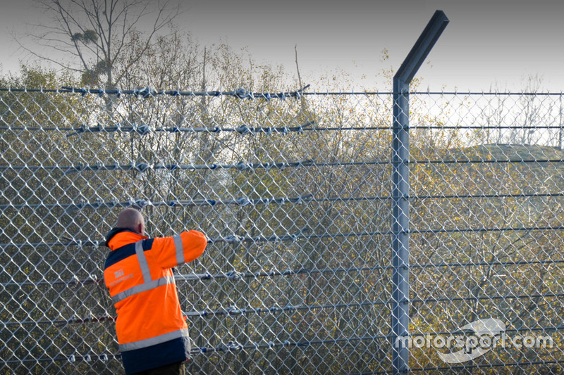 Travaux d'aménagement des virages Porsche