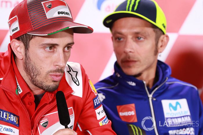 Andrea Dovizioso, Ducati Team, Valentino Rossi, Yamaha Factory Racing