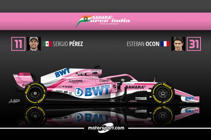 Sergio Pérez 5 Esteban Ocon 16