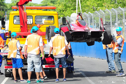 Loic Duval, Dragon Racing, l'incidente dello shake down