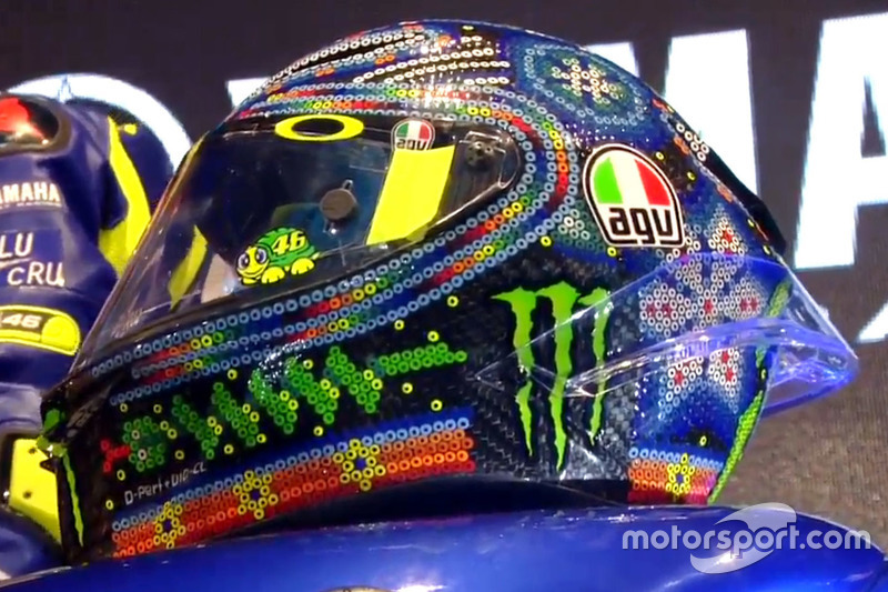 Helmet of Valentino Rossi, Yamaha Factory Racing