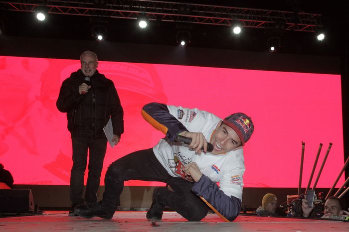 Celebración Marc Márquez en Cervera