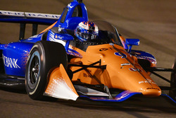 Scott Dixon, Chip Ganassi Racing Honda tests the aeroscreen