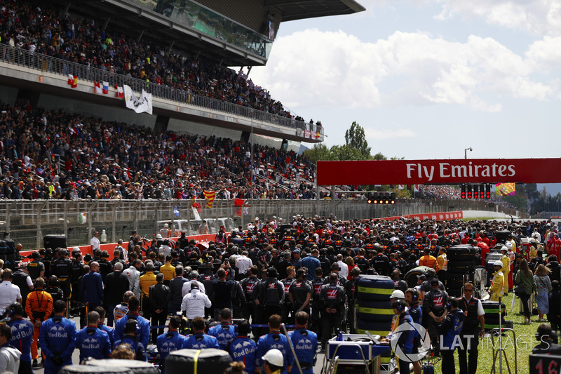A rajt előtti pillanatok Barcelonából - F1 2018