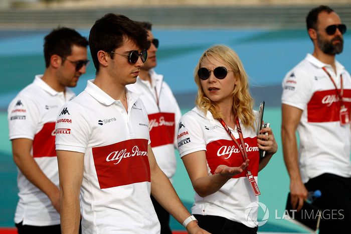 Charles Leclerc, Sauber y Ruth Buscombe, estratega de Sauber