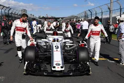 Marcus Ericsson, Sauber C37 sur la grille