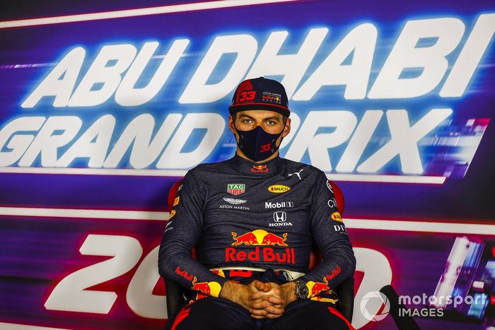 Max Verstappen, Red Bull Racing, en la conferencia de prensa después de la carrera