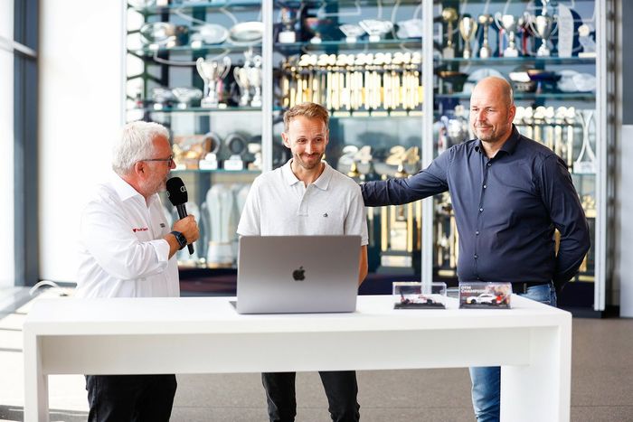 Stefan Moser, Head of Sports Com­mu­ni­ca­tions, René Rast, Dennis Rostek
