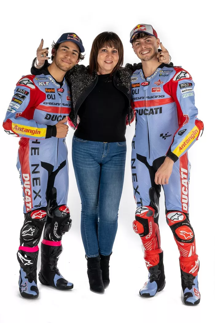 Enea Bastianini, Fabio Di Giannantonio, Gresini Racing con Nadia Padovani
