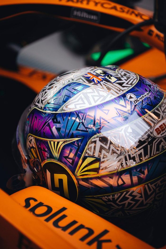 Casco de Lando Norris, McLaren