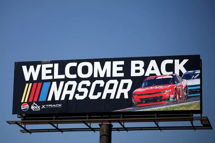 Welcome back Nascar billboard