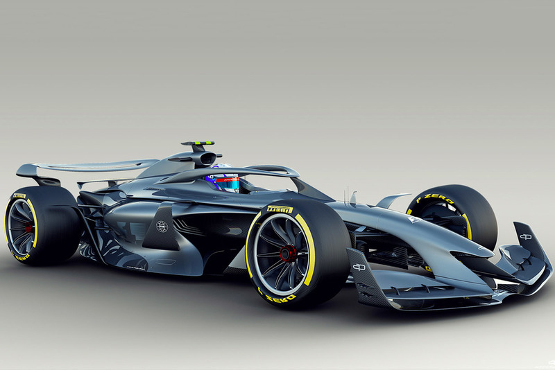 Formule 1-concepten 2021 (ontworpen in 2018)