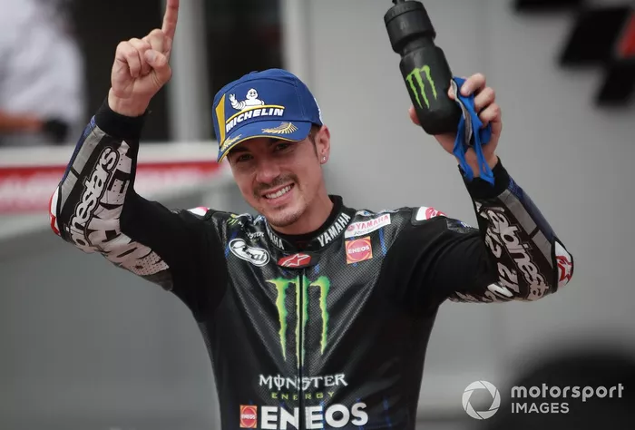 Ganador de la pole Maverick Viñales, Yamaha Factory Racing