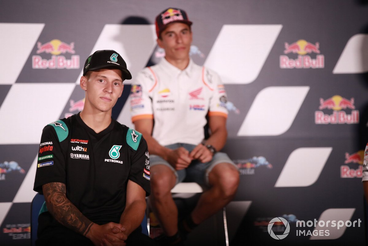 Fabio Quartararo, Petronas Yamaha SRT,  Marc Marquez, Repsol Honda Team