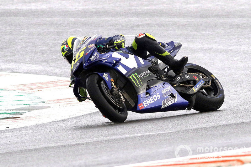 Valentino Rossi, Yamaha Factory Racing caída