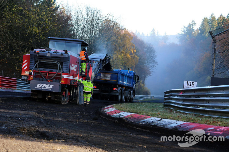 Lavori di costruzione al Nürburgring Nordschleife