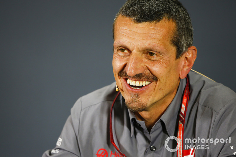 Günther Steiner, directeur, Haas F1, en conférence de presse