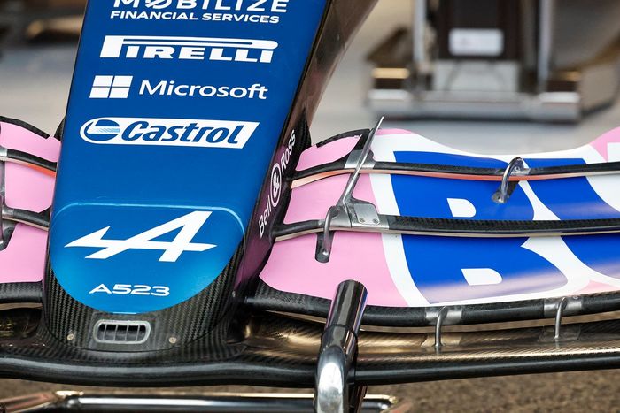 Alpine A523 Detalle del morro