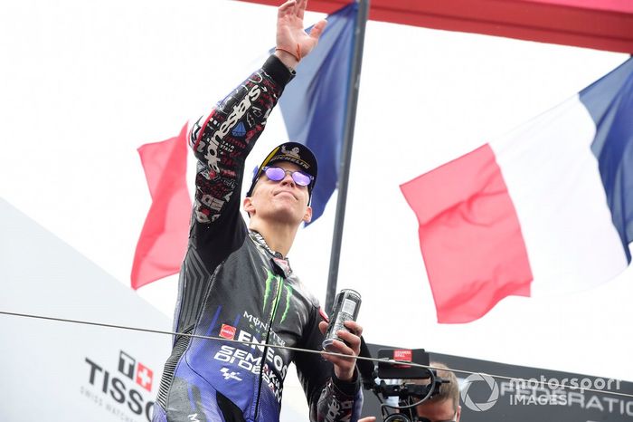 Podio: ganador Fabio Quartararo, Yamaha Factory Racing